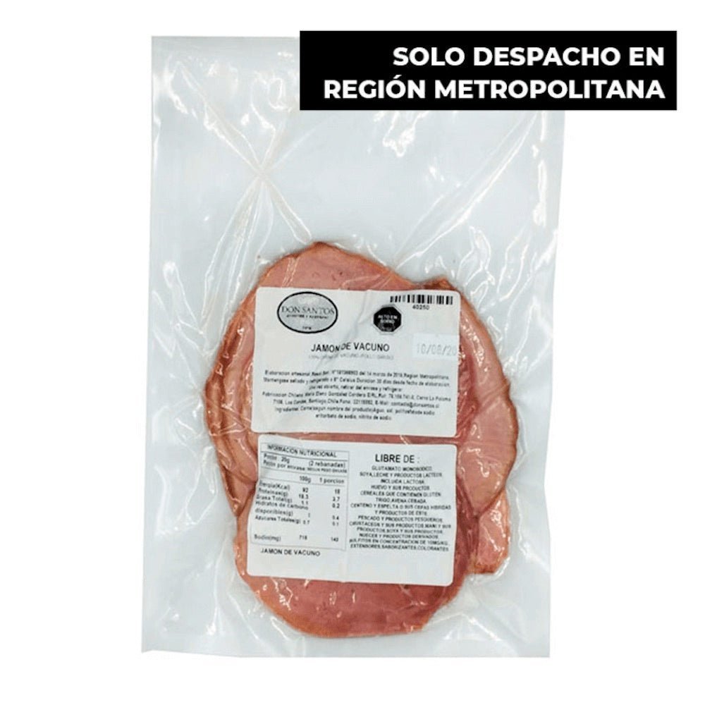Jamon Vacuno Polloganso Don Santos 250 Gr - DON SANTOS - Aldea Nativa
