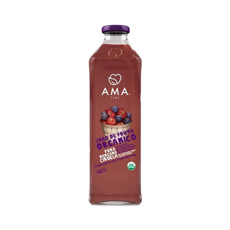 Jugo Manzana Ciruela Org Ama 1 Lt - AMA - Aldea Nativa