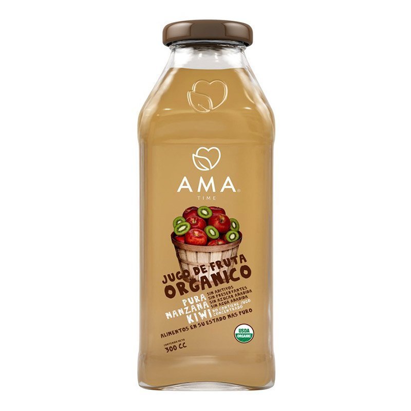 Jugo Manzana Kiwi Org Ama 300 Ml - AMA - Aldea Nativa