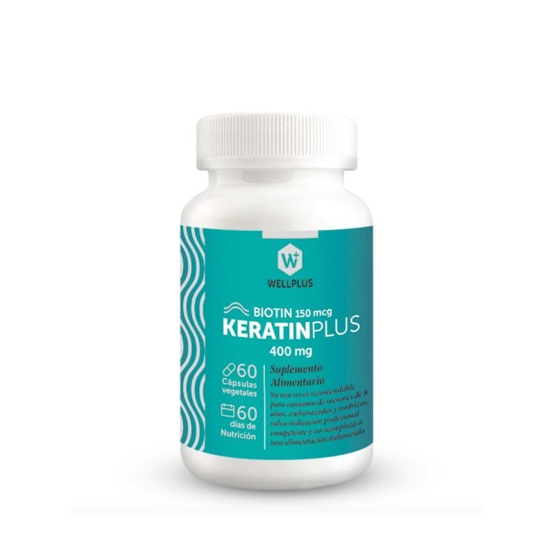 Keratin Plus Wellplus 60 Capsulas - WELLPLUS - Aldea Nativa