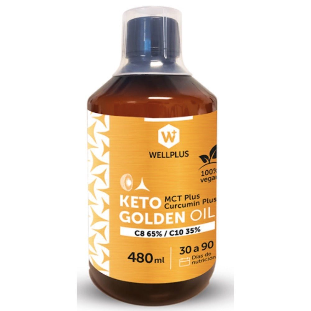 Keto Golden Oil Mct Plus Wellplus 480 Ml - WELLPLUS - Aldea Nativa