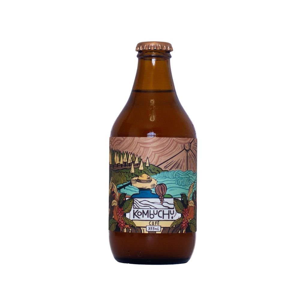 Kombucha Café Kombuchu 333 Ml - KOMBUCHU - Aldea Nativa