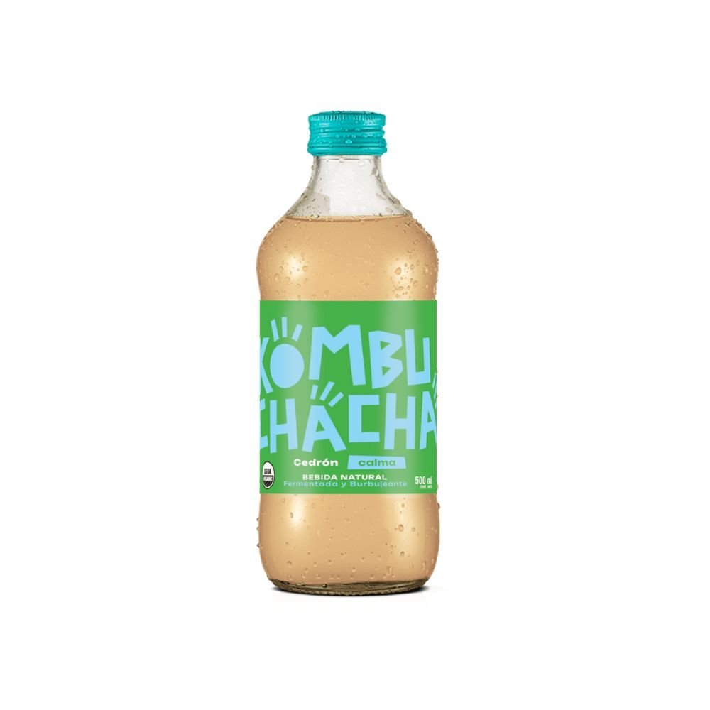 Kombucha Cedrón Kombuchacha 500 Ml - KOMBUCHACHA - Aldea Nativa