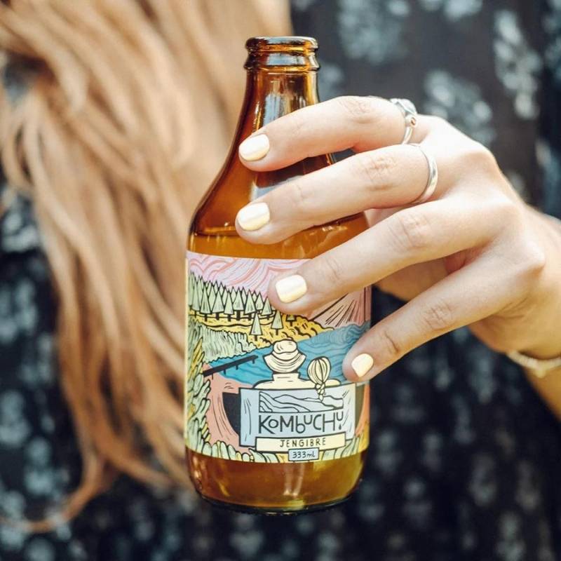 Kombucha Jengibre Kombuchu 333 Ml - KOMBUCHU - Aldea Nativa
