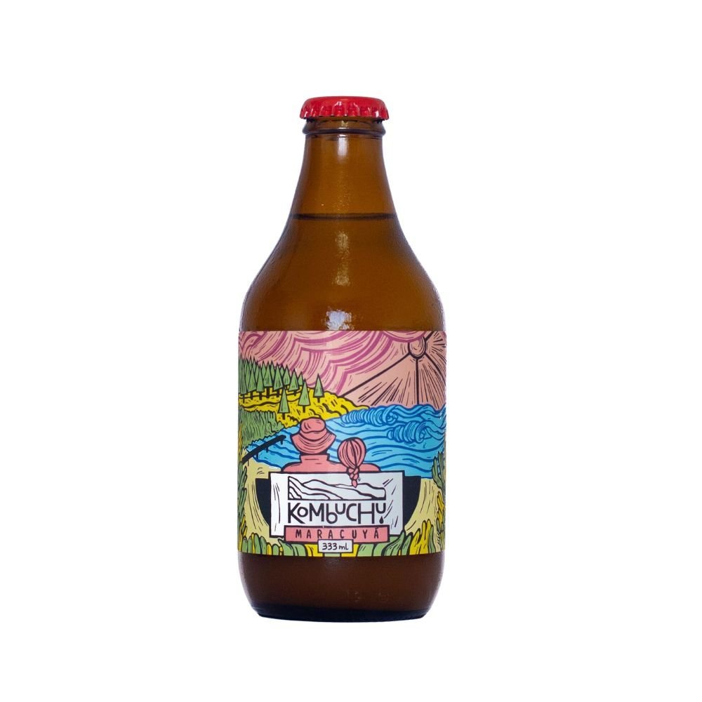 Kombucha Maracuya Kombuchu 333 Ml - KOMBUCHU - Aldea Nativa