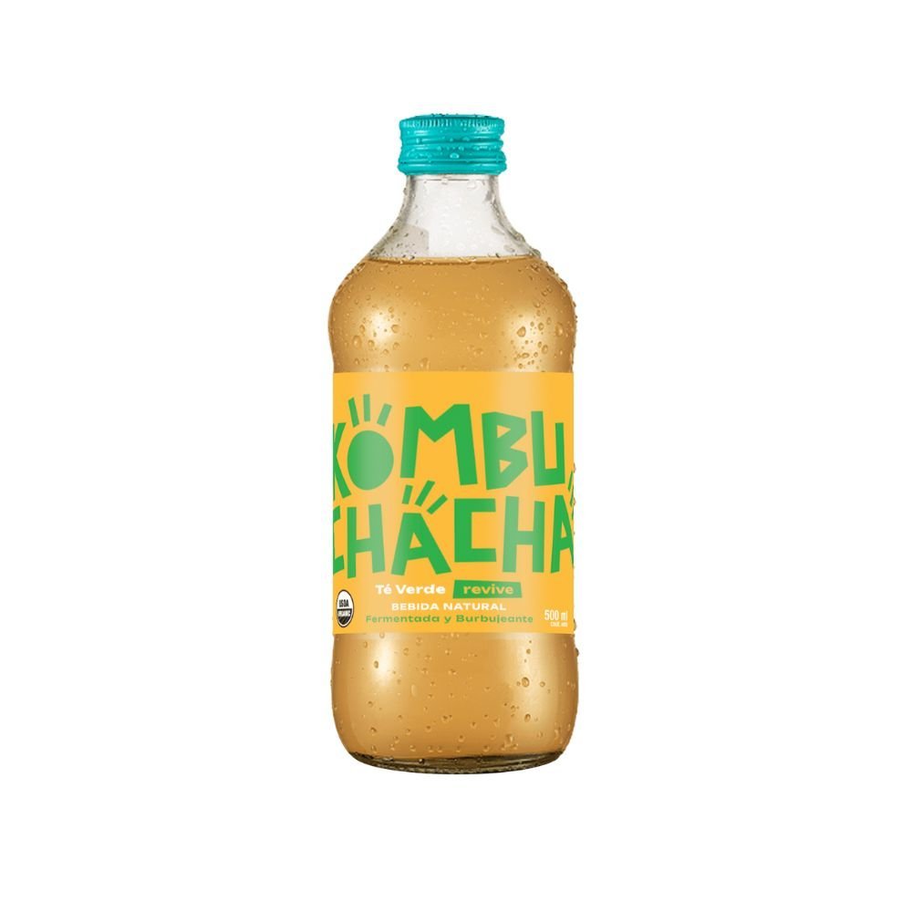 Kombucha Te Verde Revive Kombuchacha 500 Ml - KOMBUCHACHA - Aldea Nativa