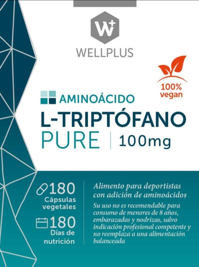L Triptofano Pure Wellplus 180 Cap - WELLPLUS - Aldea Nativa