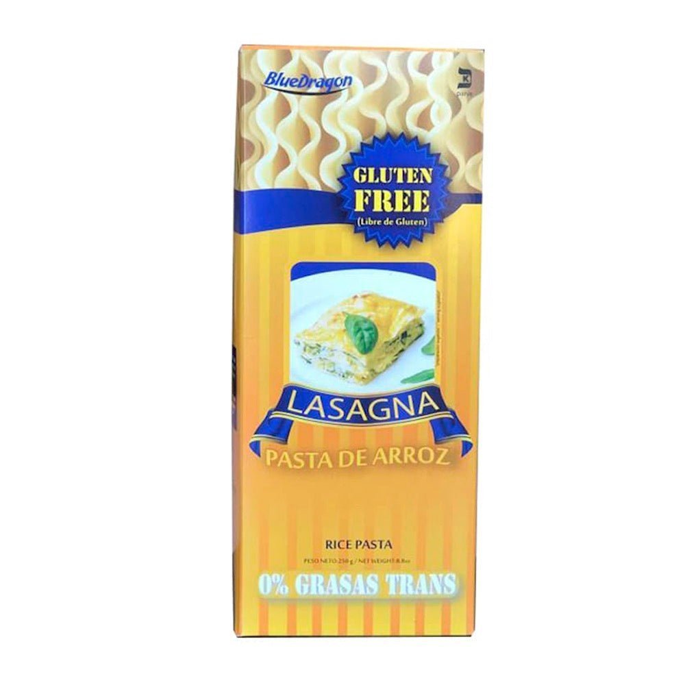 Lasagna Pasta de Arroz Bluedragon 250 Gr - BLUEDRAGON - Aldea Nativa