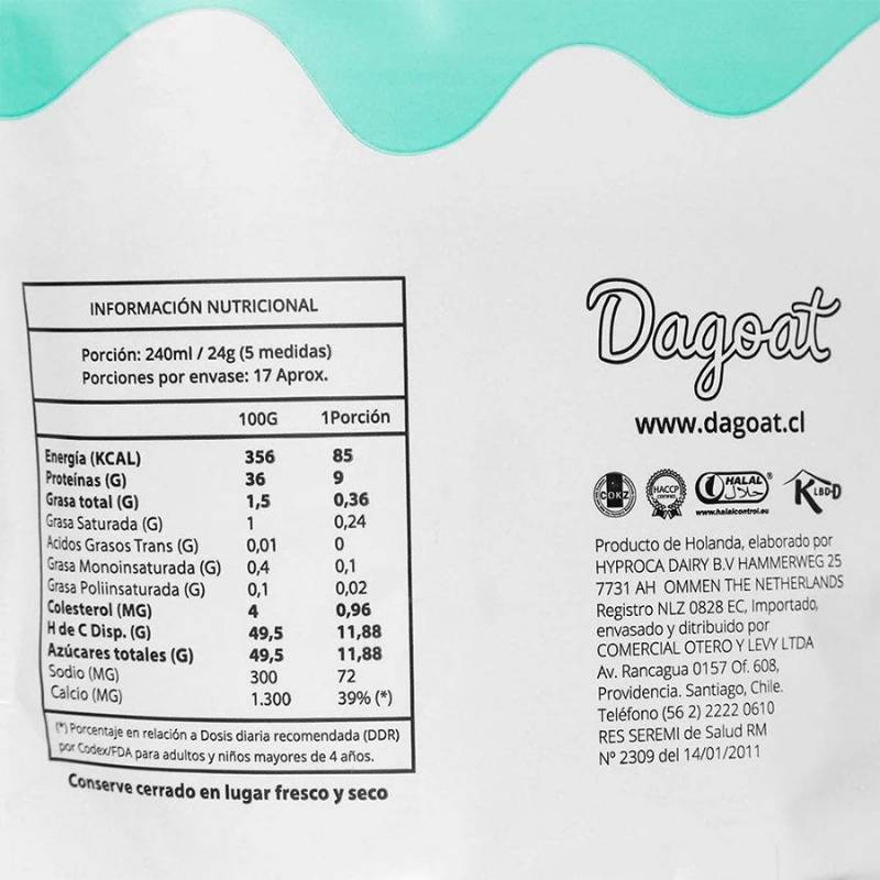 Leche Cabra descremada Dagoat 400 Gr - DAGOAT - Aldea Nativa