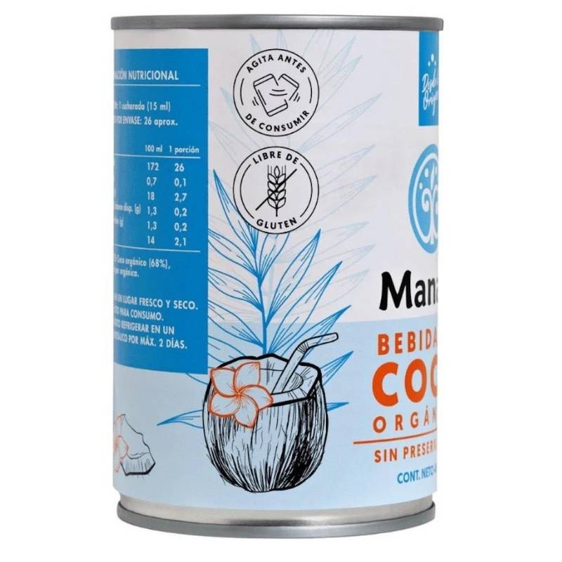 Leche Coco Org Manare 400 Ml - MANARE - Aldea Nativa