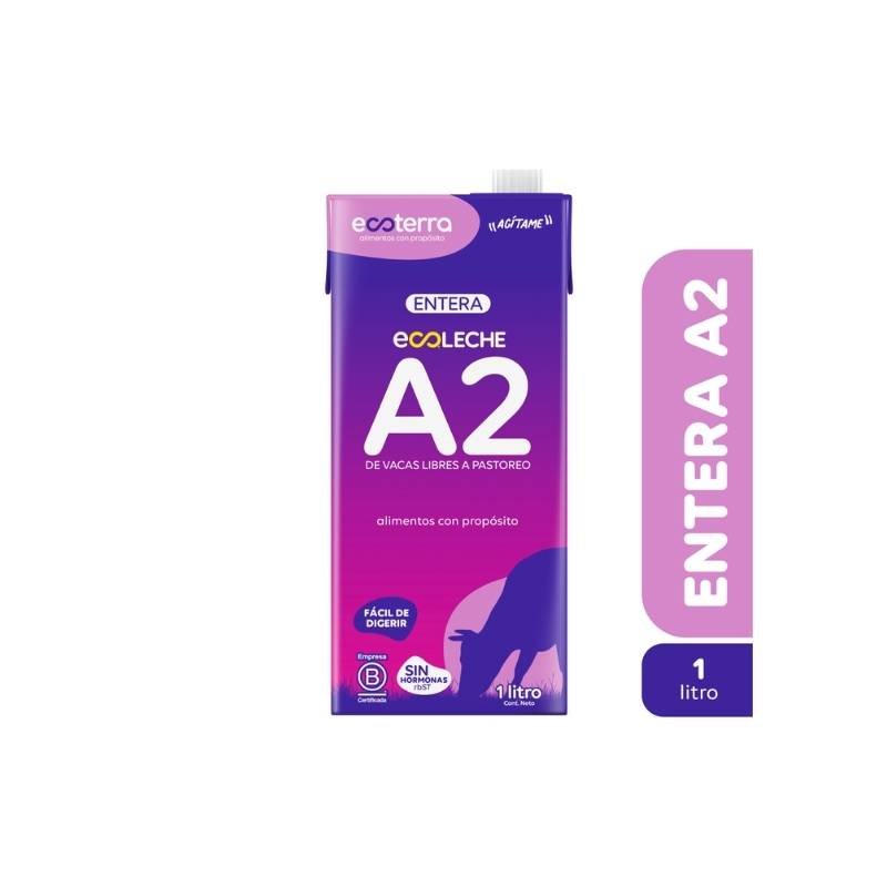 Leche Entera A2 Tetra Pak Ecoterra 1 Lt - ECOTERRA - Aldea Nativa