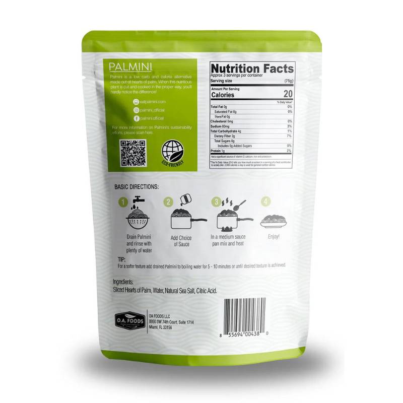 Linguinni De Palmitos Palmini Doypack 340 Gr - PALMINI - Aldea Nativa