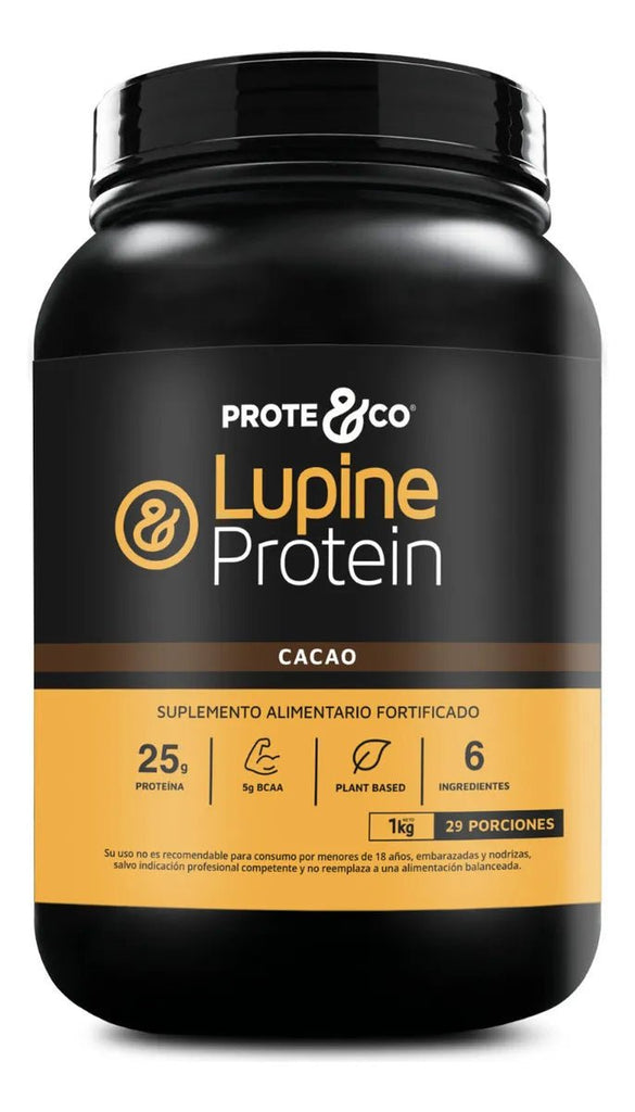 Lupine Protein Cacao Tarro 1kg Prote&Co - PROTE&CO - Aldea Nativa