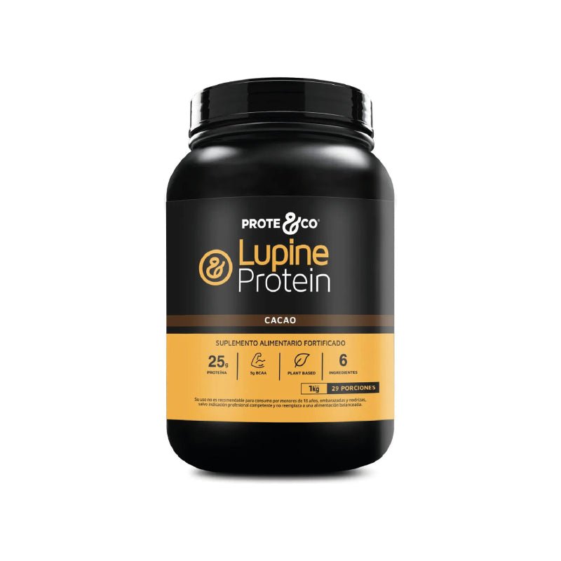 Lupine Protein Cacao Tarro 1kg Prote&Co - PROTE&CO - Aldea Nativa