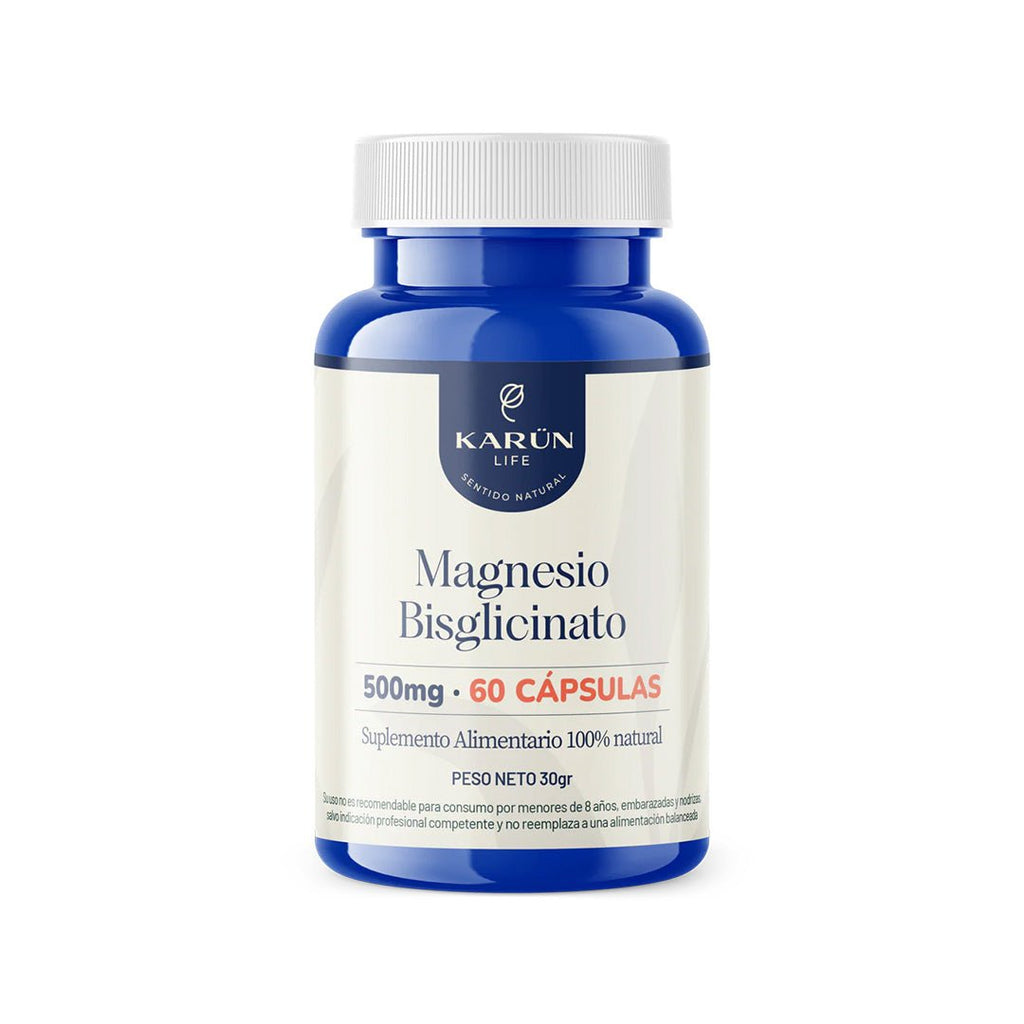 Magnesio Bisglicinato 60 cap Karun Life - KARUN LIFE - Aldea Nativa