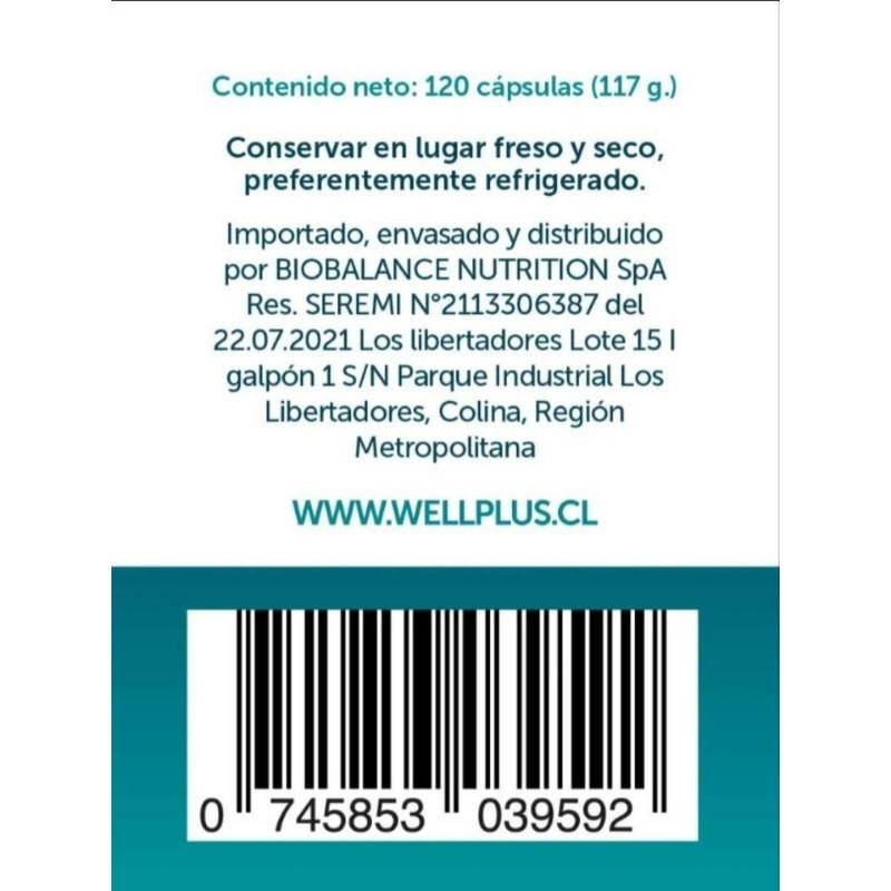 Magnesio Bisglicinato Pure Wellplus 120 Cap - WELLPLUS - Aldea Nativa