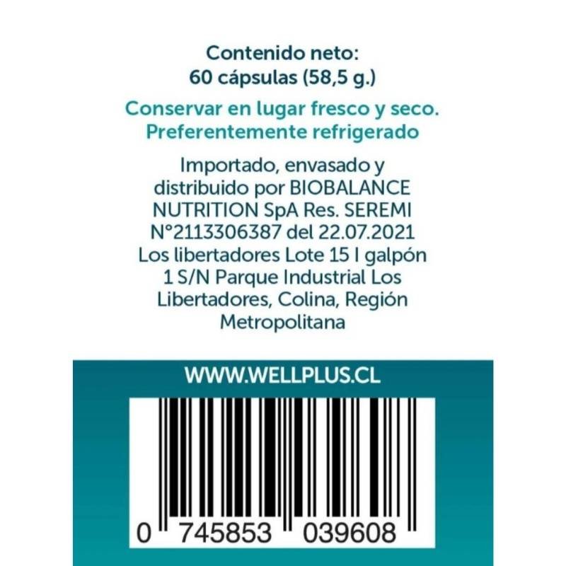 Magnesio Malato Pure Wellplus 60 Cap - WELLPLUS - Aldea Nativa