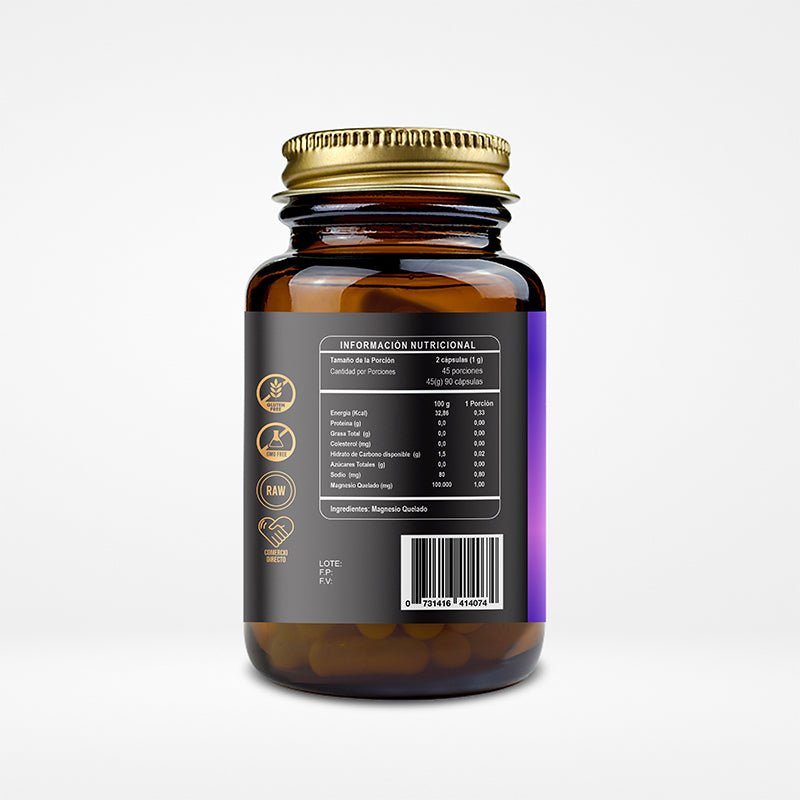 Magnesio Quelado 90 cap RI&Co - RI&CO - Aldea Nativa