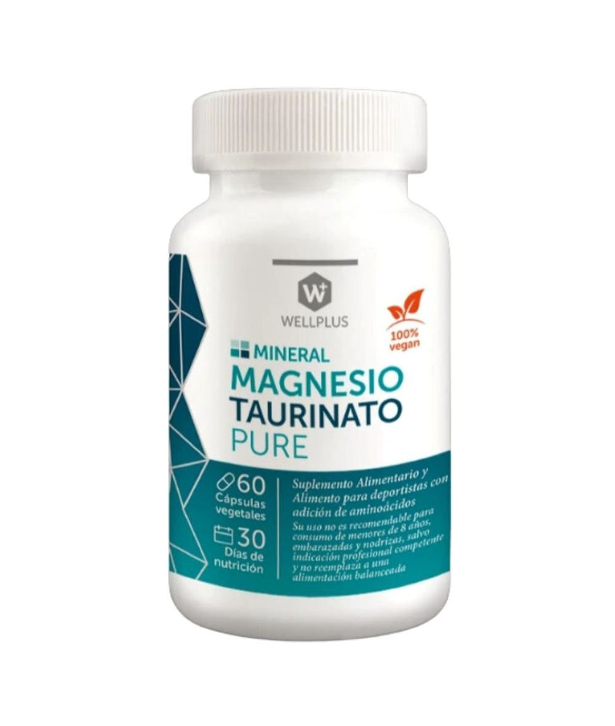 Magnesio Taurinato Pure Wellplus 60 Cap - WELLPLUS - Aldea Nativa