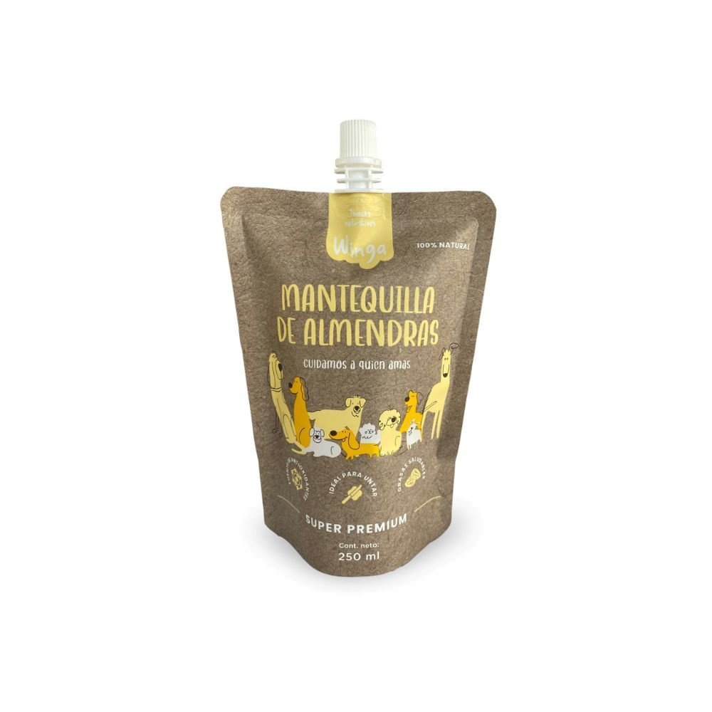 Mantequilla de Almendras para Perros Winga 10 Un - WINGA - Aldea Nativa