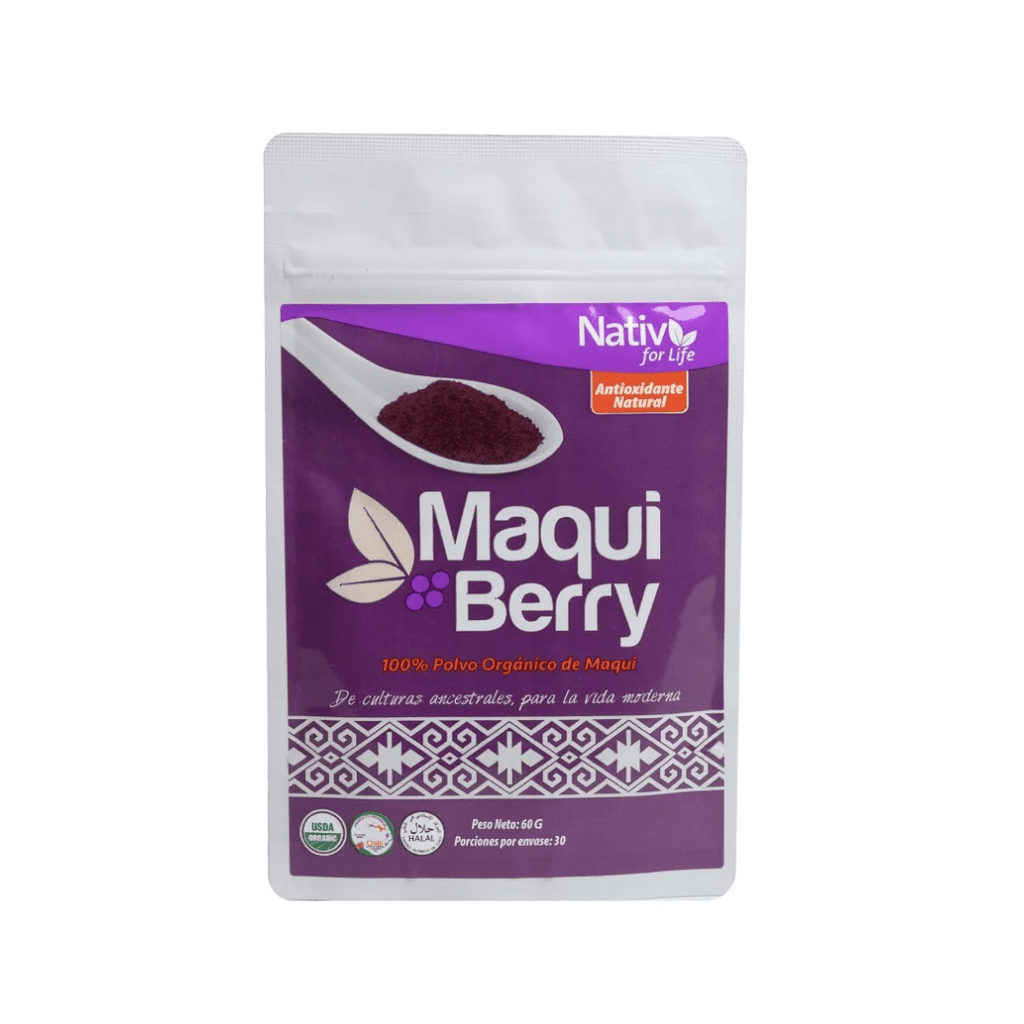 Maqui Organico Berry Powder Nativ For Life 60 Gr - NATIV FOR LIFE - Aldea Nativa