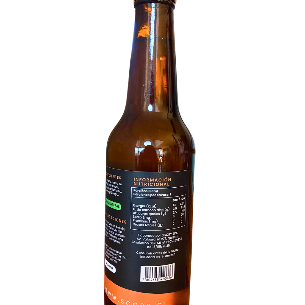 Kombucha maracuya 330 ML SCOBY