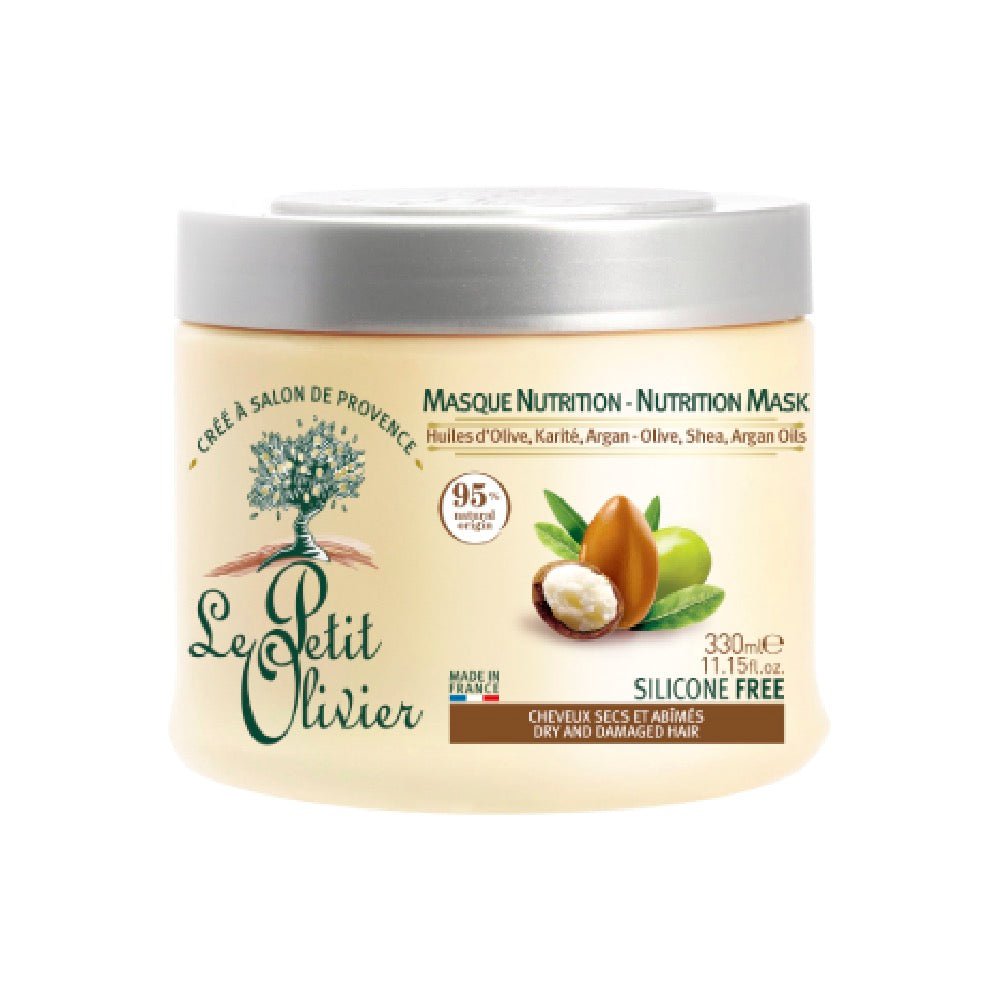 Máscara Nutriente Cabello Seco y Dañado Vegano Le Petit Olivier 330 Ml - LE PETIT OLIVIER - Aldea Nativa