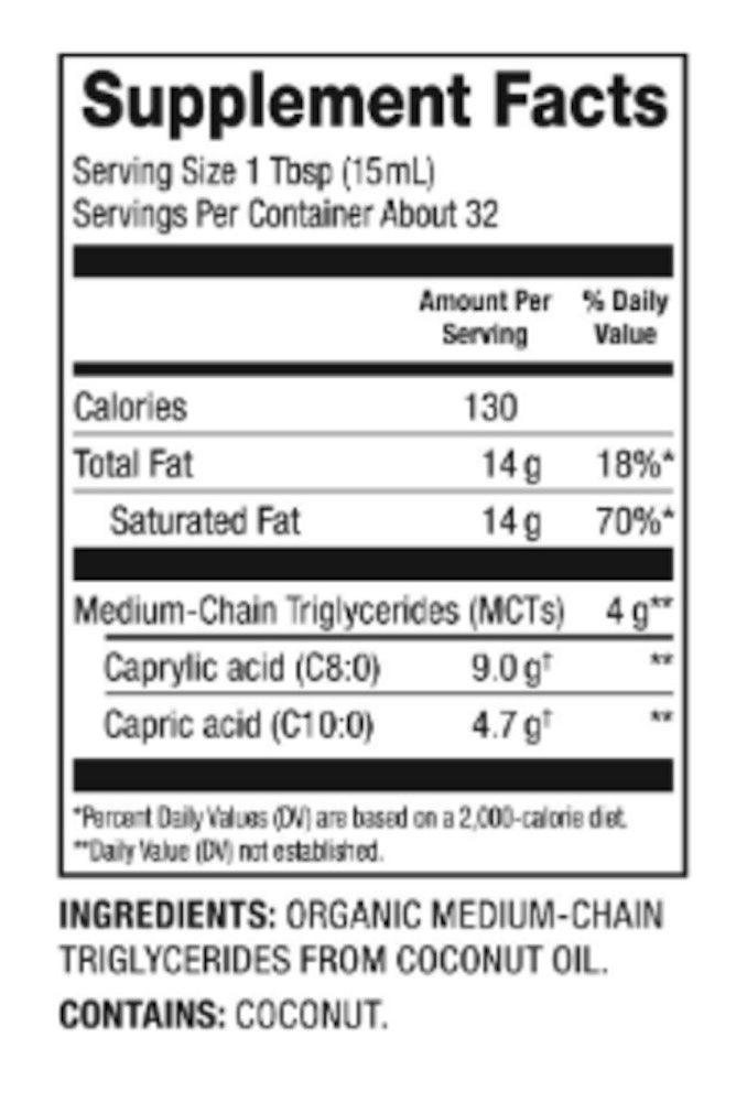 Mct Oil Nutiva 473 Ml - NUTIVA - Aldea Nativa