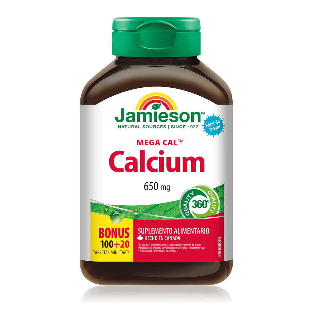 Mega cal 650 mg 120 cap Jamieson - JAMIESON - Aldea Nativa