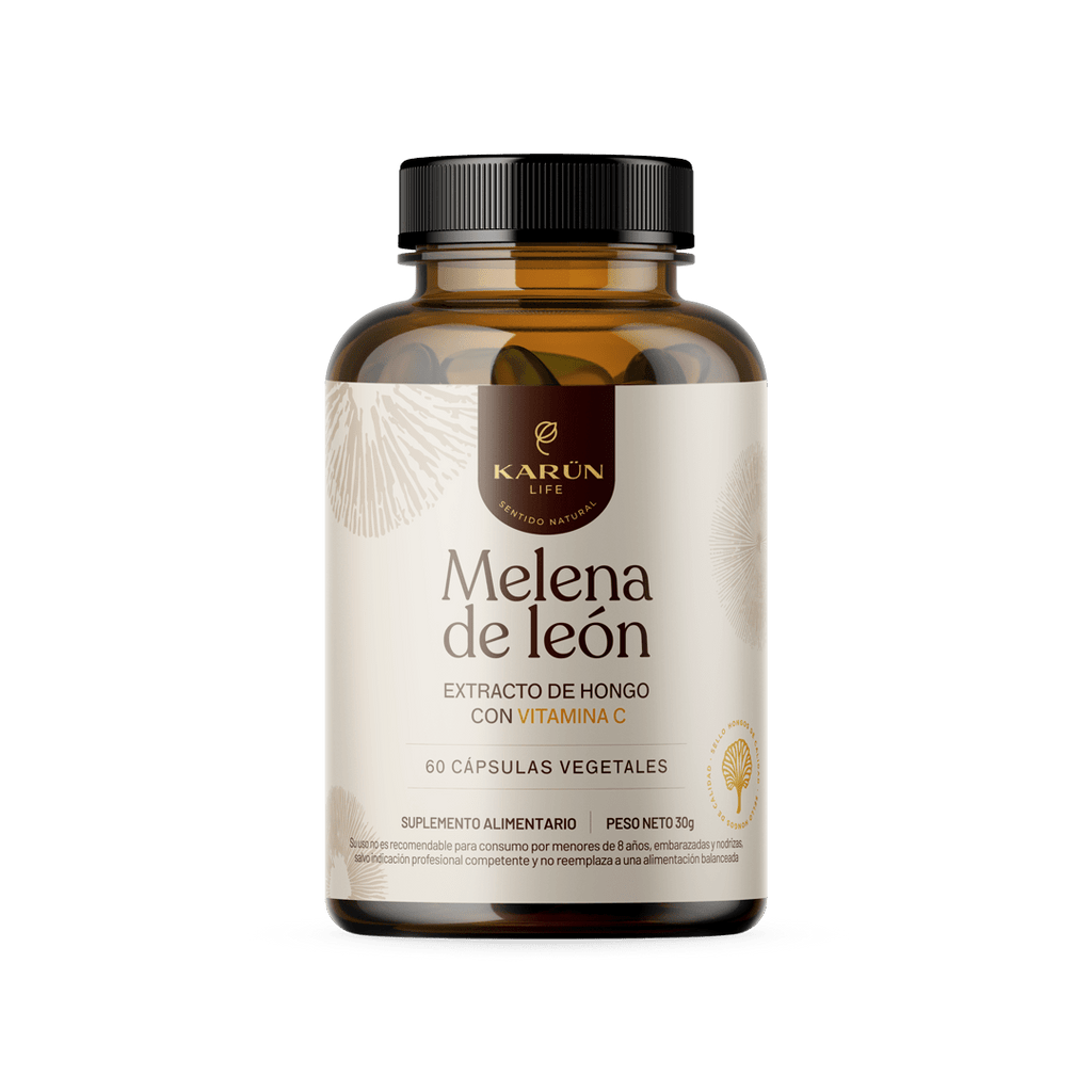 Melena de leon Hongo 60 cap Karun Life - KARUN LIFE - Aldea Nativa