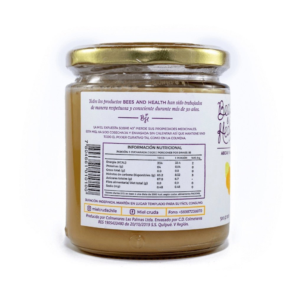 Miel Cruda Bees and Health 500 Gr - BEES AND HEALTH - Aldea Nativa