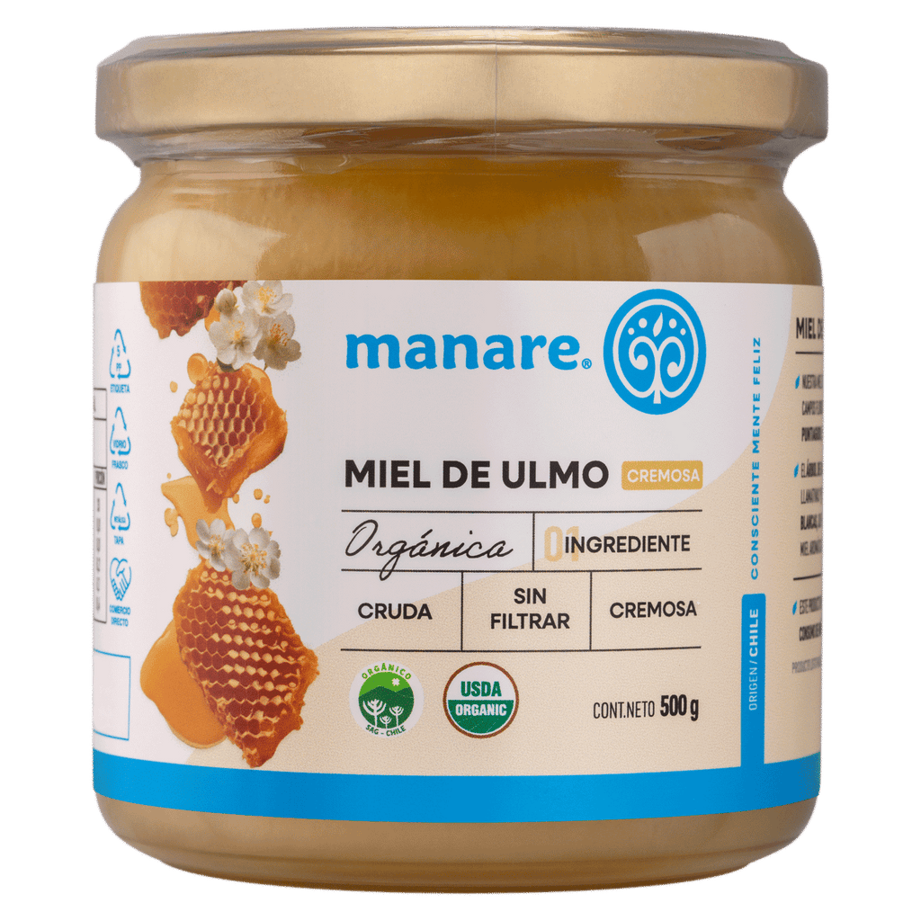 Miel de Ulmo Organica Manare 500 Gr - MANARE - Aldea Nativa
