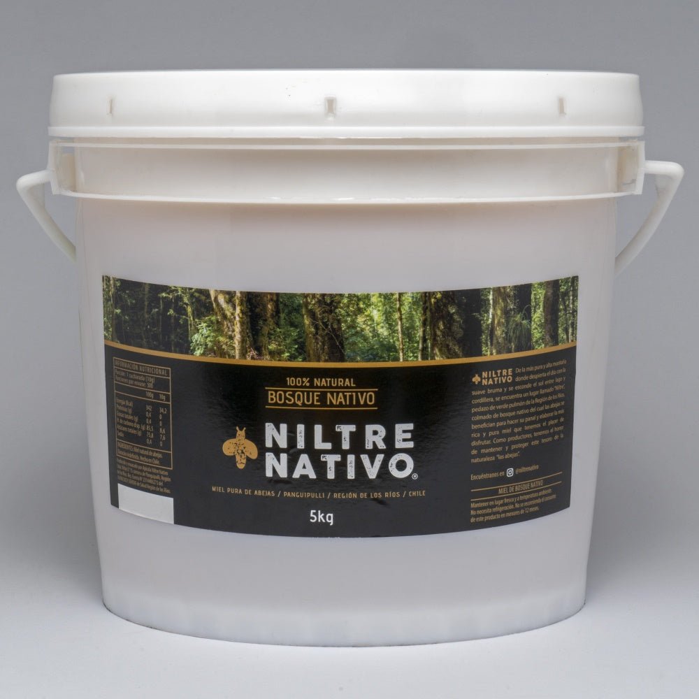 Miel Panguipulli Bosque Nativo 5 kg Niltre Nativo - NILTRE NATIVO - Aldea Nativa