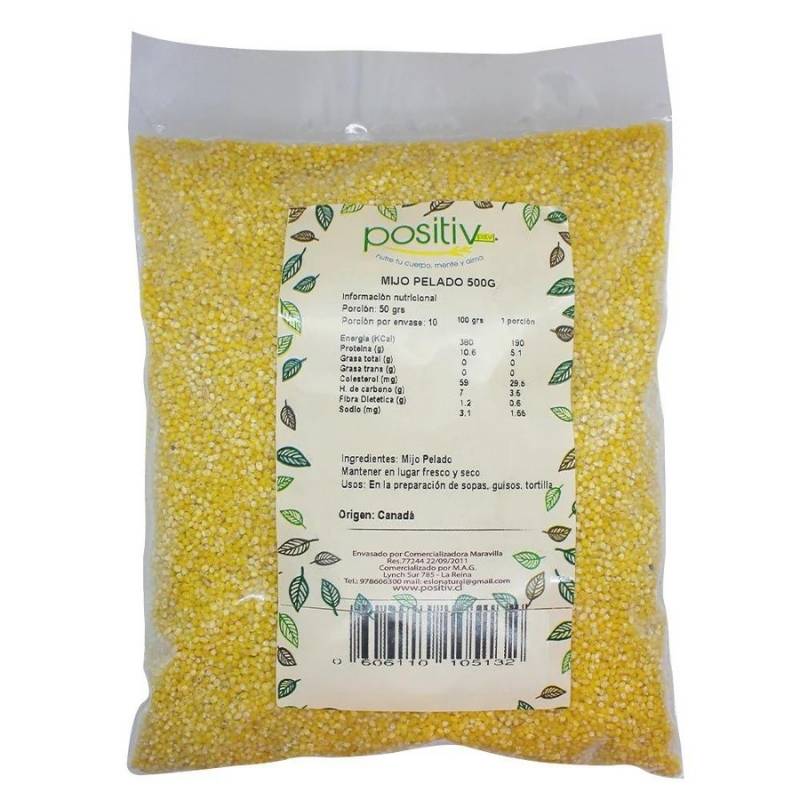 Mijo Pelado Positiv 500 Gr - POSITIV - Aldea Nativa