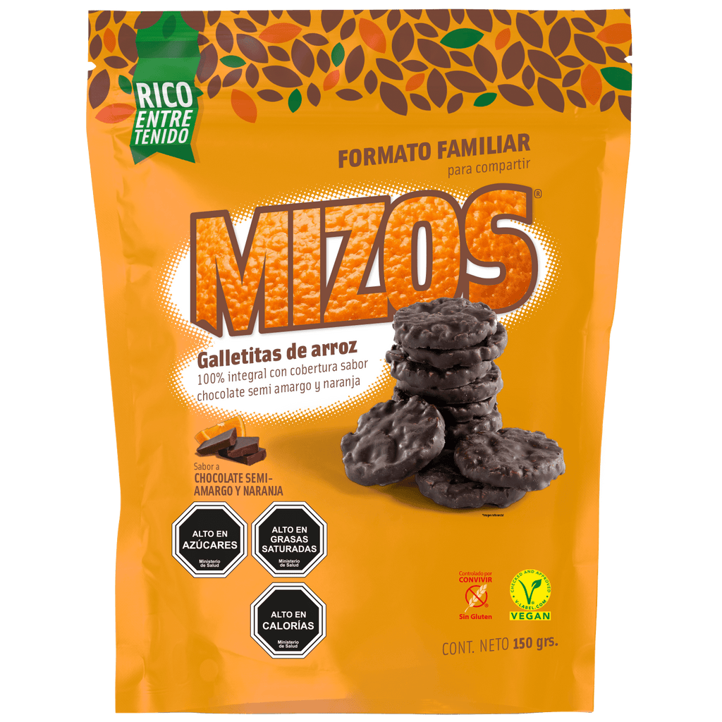 Mizos Chocolate naranja 150 gr Mizos - MIZOS - Aldea Nativa