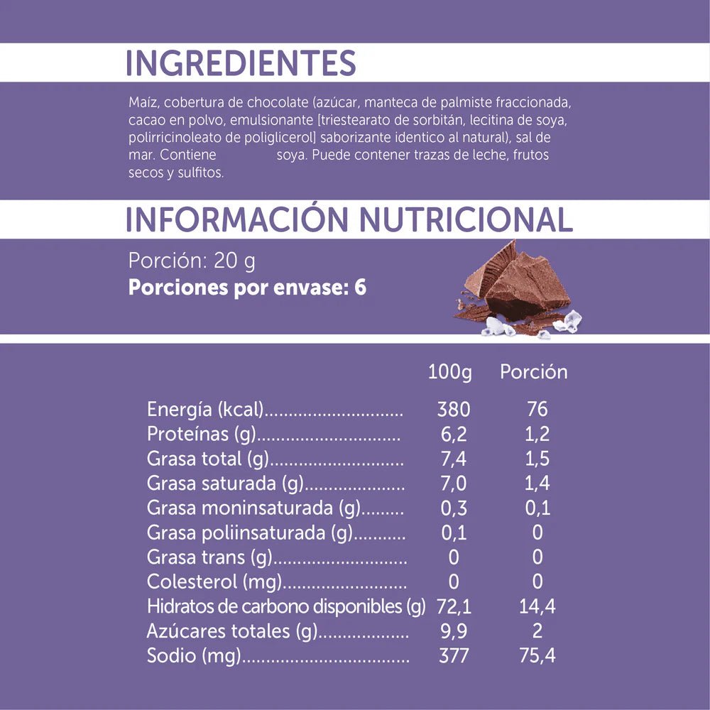 Mizos maiz chocolate 20 gr Mizos - MIZOS - Aldea Nativa