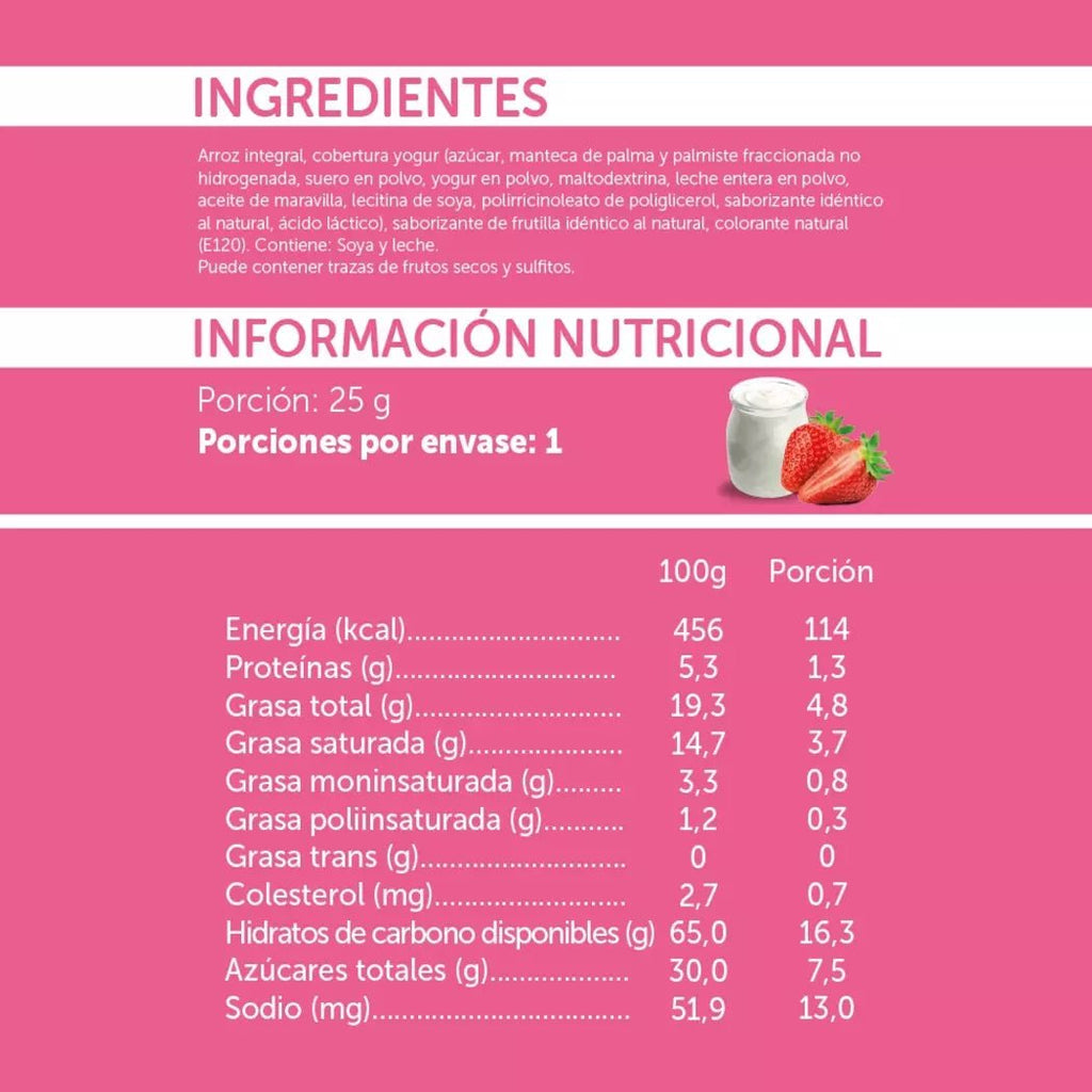 Mizos yogurt Frutilla 25 gr Mizos - MIZOS - Aldea Nativa