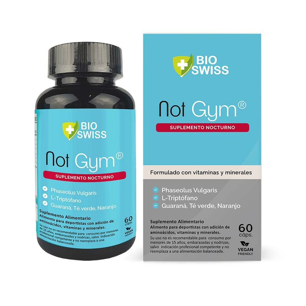Not Gym Bioswisslab 60 Cap - BIOSWISSLAB - Aldea Nativa