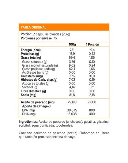 Omega 3 UP 150 cap omega UP - OMEGA UP - Aldea Nativa