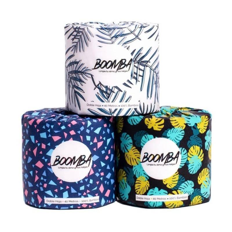 Pack 12 Rollos Eco Papel Higienico Boomba - BOOMBA - Aldea Nativa