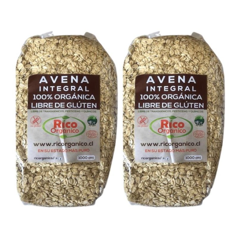 Pack 2 Avena org Integral sin gluten 1 kg Ricorganico - RICORGANICO - Aldea Nativa