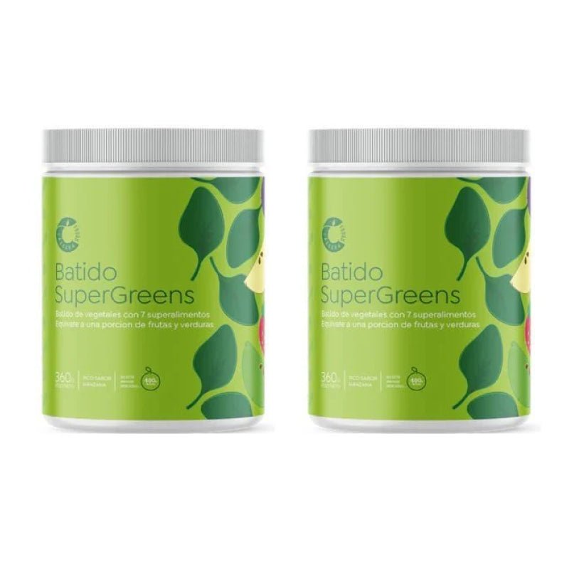 Pack 2 Batido Supergreens 360 gr Cáscara Foods - CASCARA FOODS - Aldea Nativa