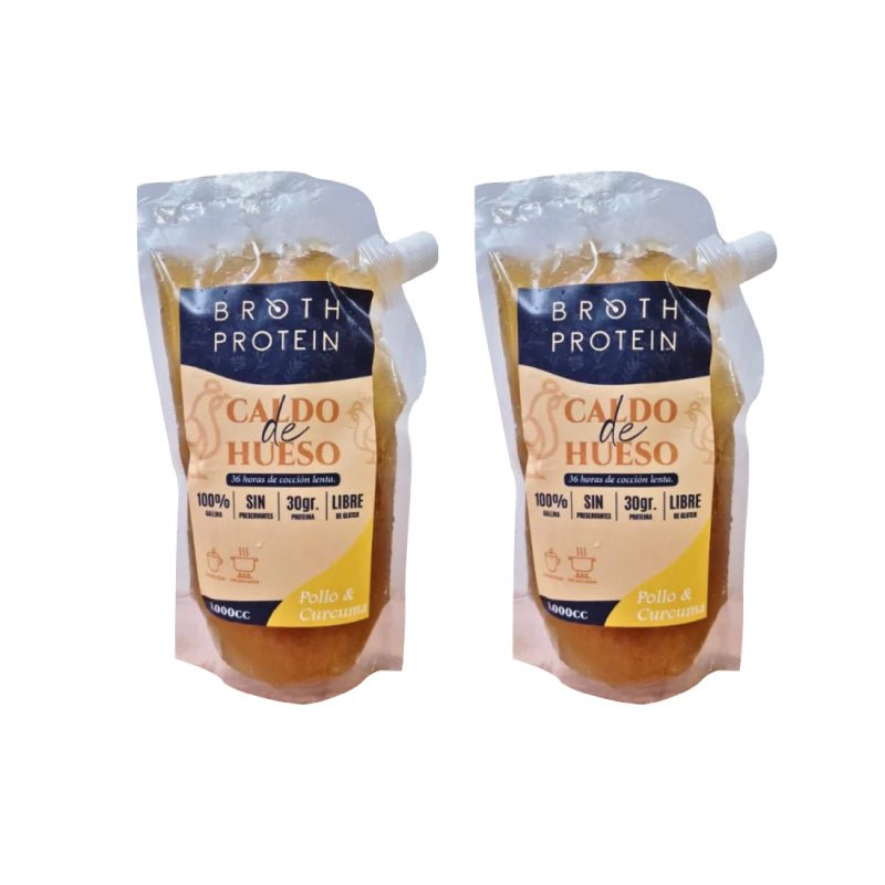 Pack 2 Caldo de pollo Doypack 1 lt BrothProtein - BROTHPROTEIN - Aldea Nativa