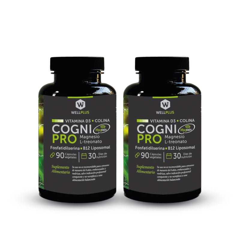 Pack 2 Cogni pro Wellplus 90 Cap - WELLPLUS - Aldea Nativa
