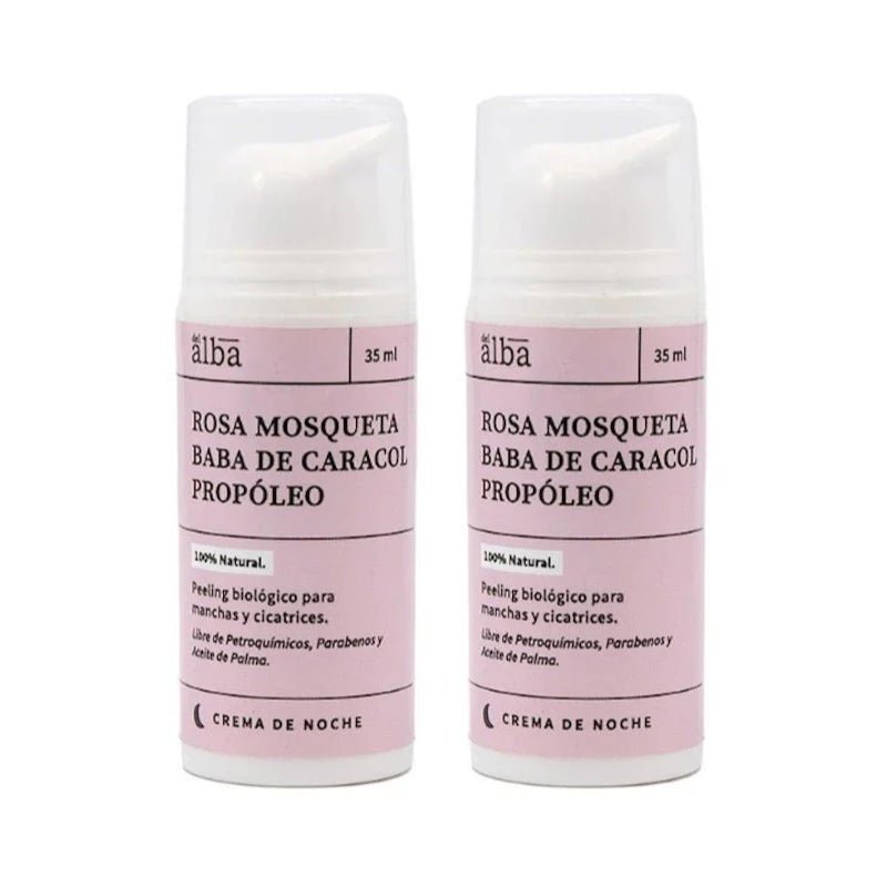 Pack 2 Crema Facial caracol propoleo rosa mosqueta 35 ml Apicola - APICOLA DEL ALBA - Aldea Nativa