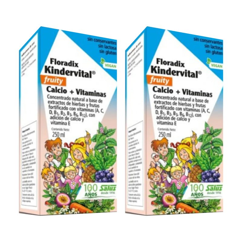 Pack 2 Floradix Kindervital 250 ml Salus Flora - SALUS FLORA - Aldea Nativa