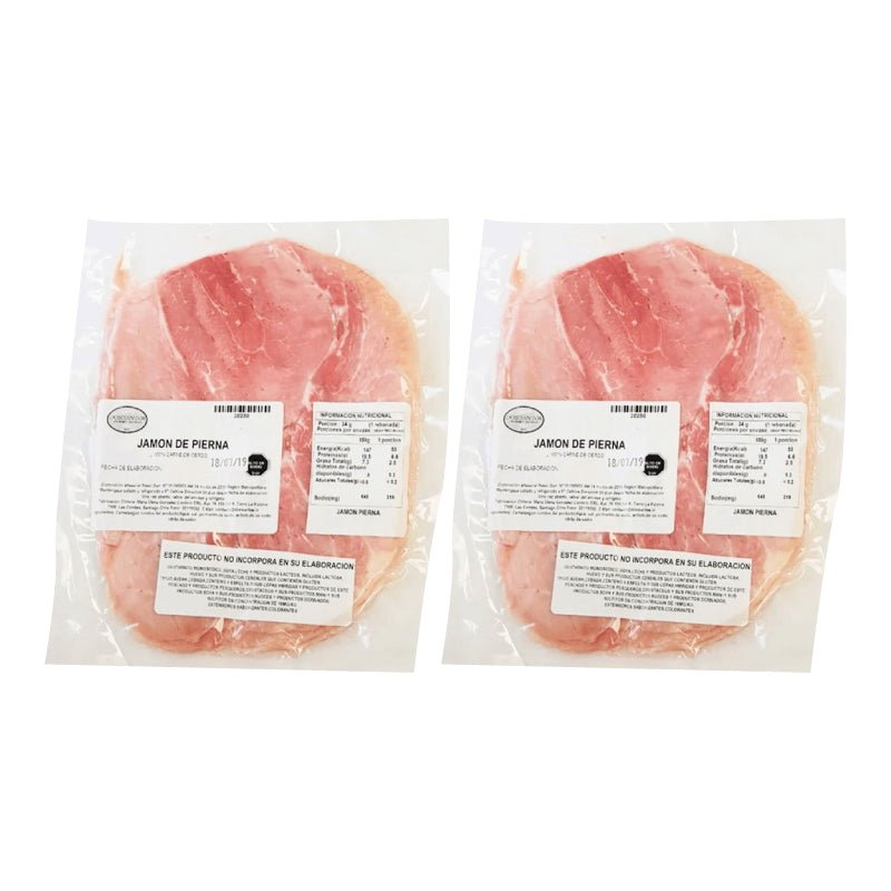 Pack 2 Jamon pierna Laminado 250 gr Don Santos - DON SANTOS - Aldea Nativa