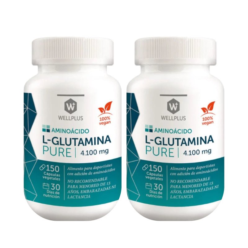 Pack 2 L Glutamina pure Wellplus - WELLPLUS - Aldea Nativa