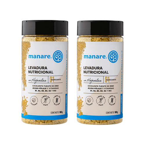 Pack 2 Levadura Nutricional 100 gr - MANARE - Aldea Nativa