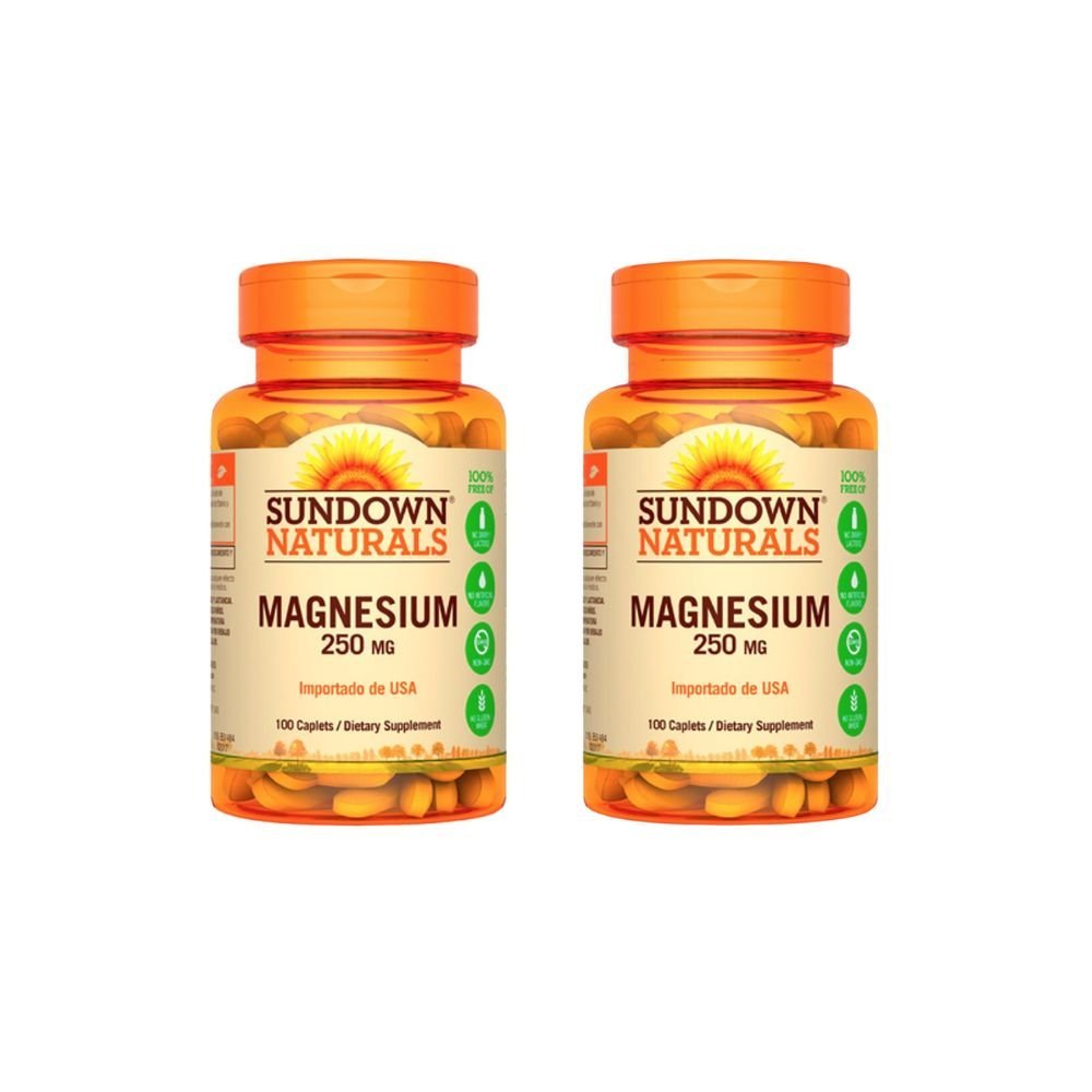 Pack 2 Magnesio 250 Mg Sundown 100 Cap - SUNDOWN - Aldea Nativa